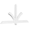 Ekena Millwork Redmond Architectural Grade PVC Gable Bracket, 72"W x 33"H x 2"D x 4"F, 11/12 Pitch GBP072X33X0204RED00 - alternate 1
